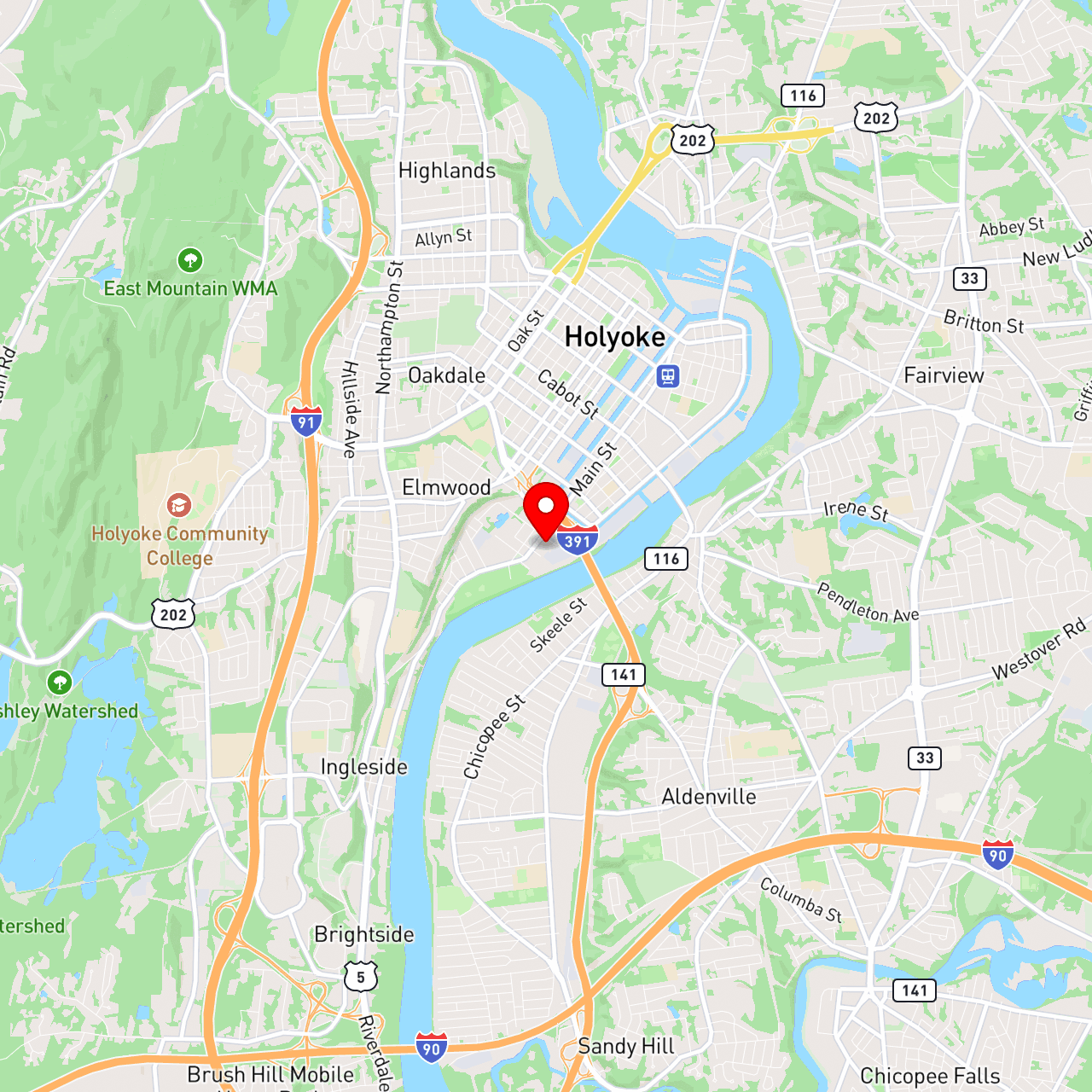 11426 Holyoke MA ["Transfer Station/Drop Off"] map