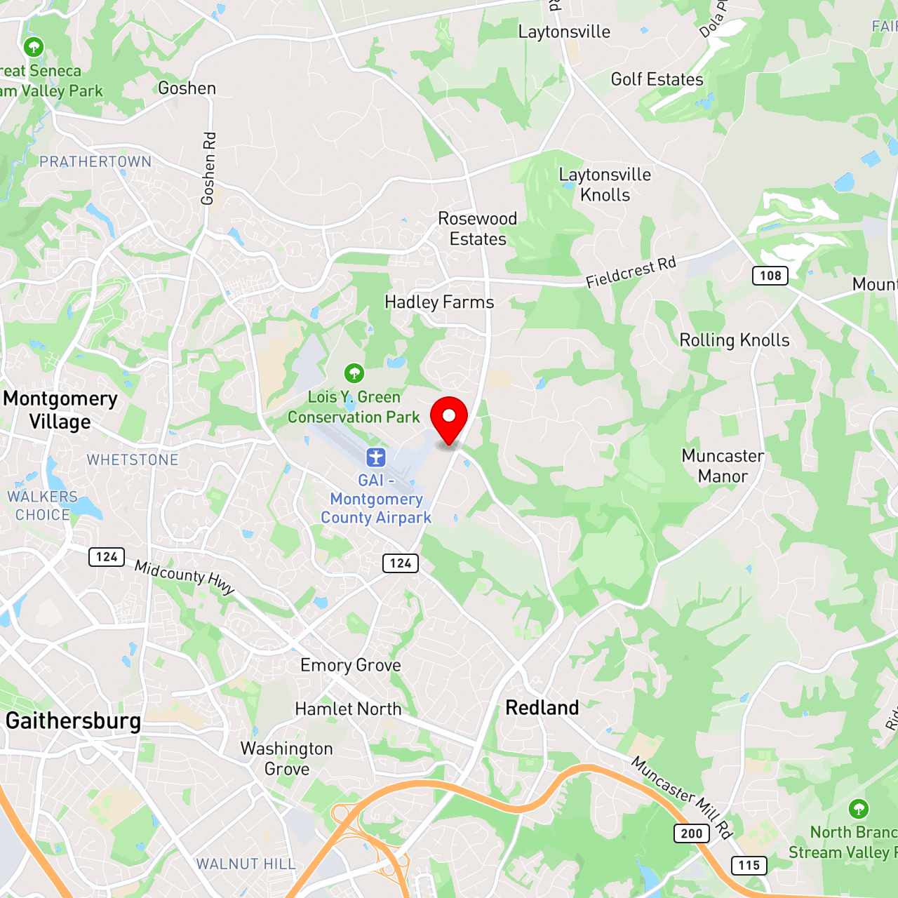 35846 Gaithersburg MD ["Hauling"] map