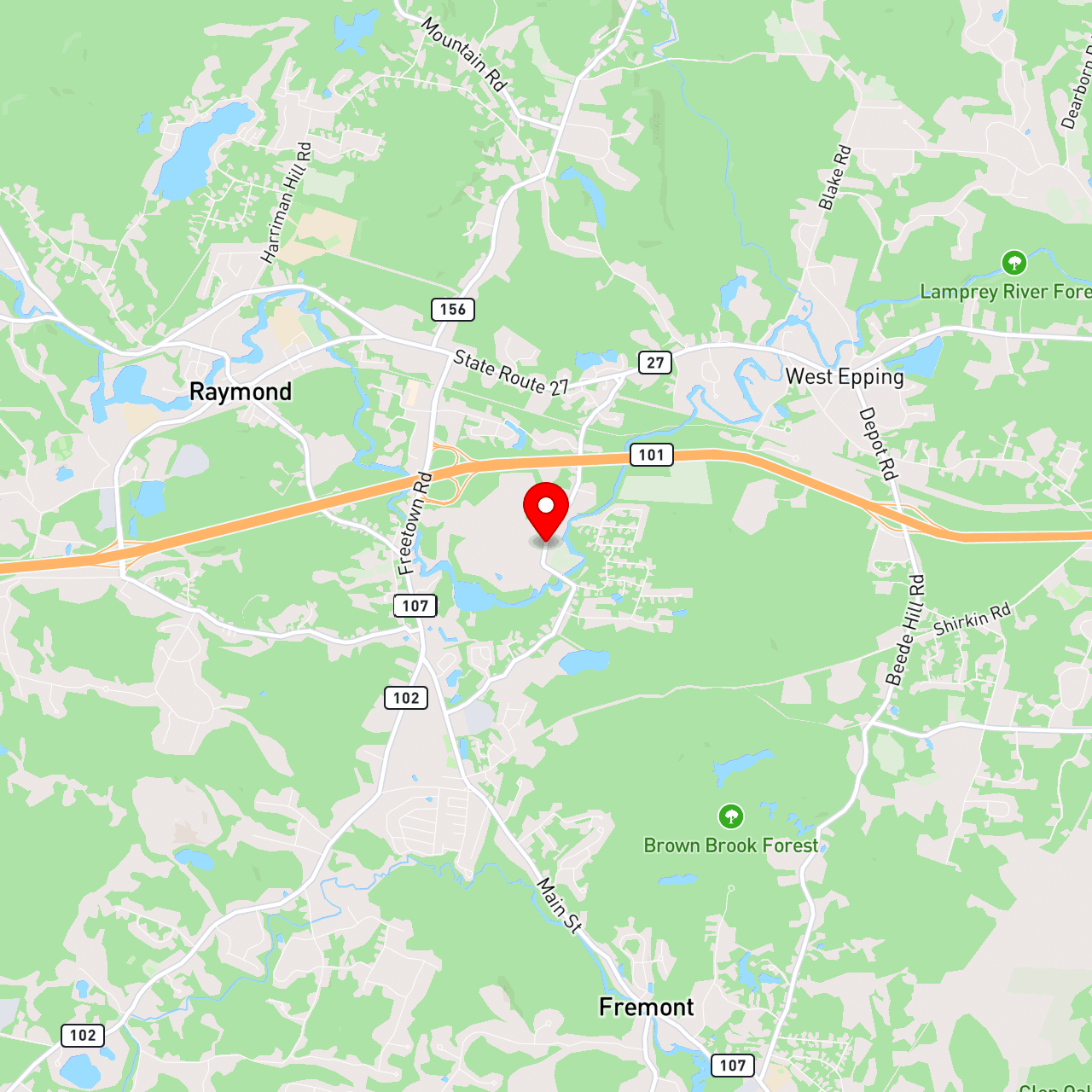 3846 Raymond NH ["Transfer Station/Drop Off"] map