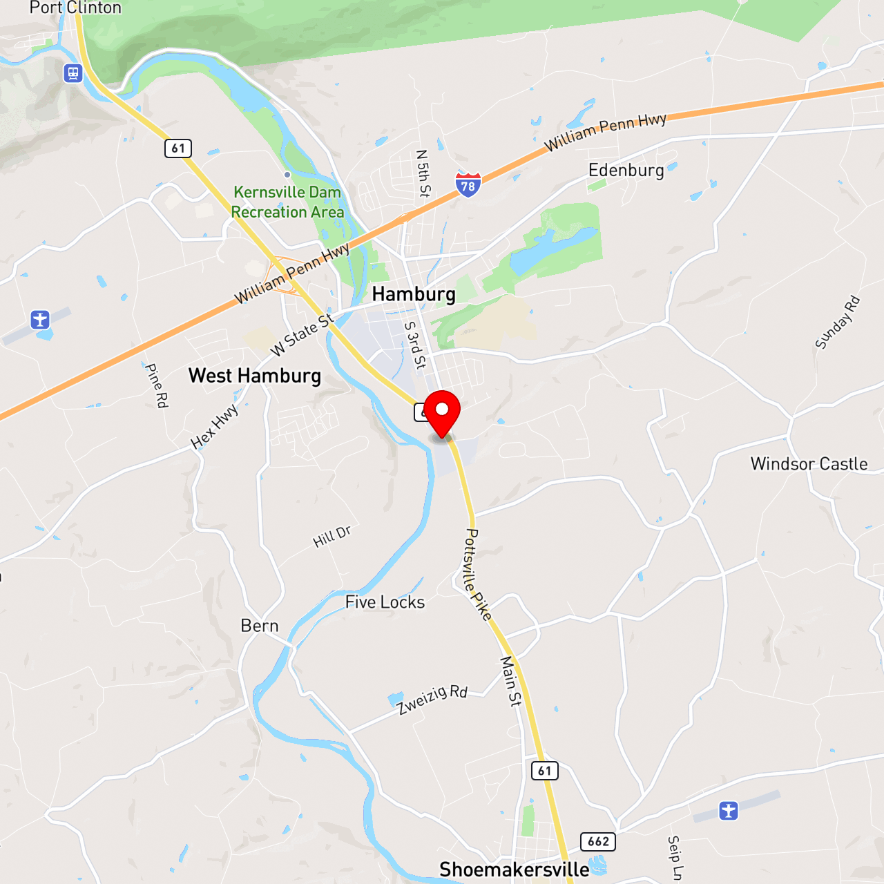 22244556 Hamburg Pa Recycling Map