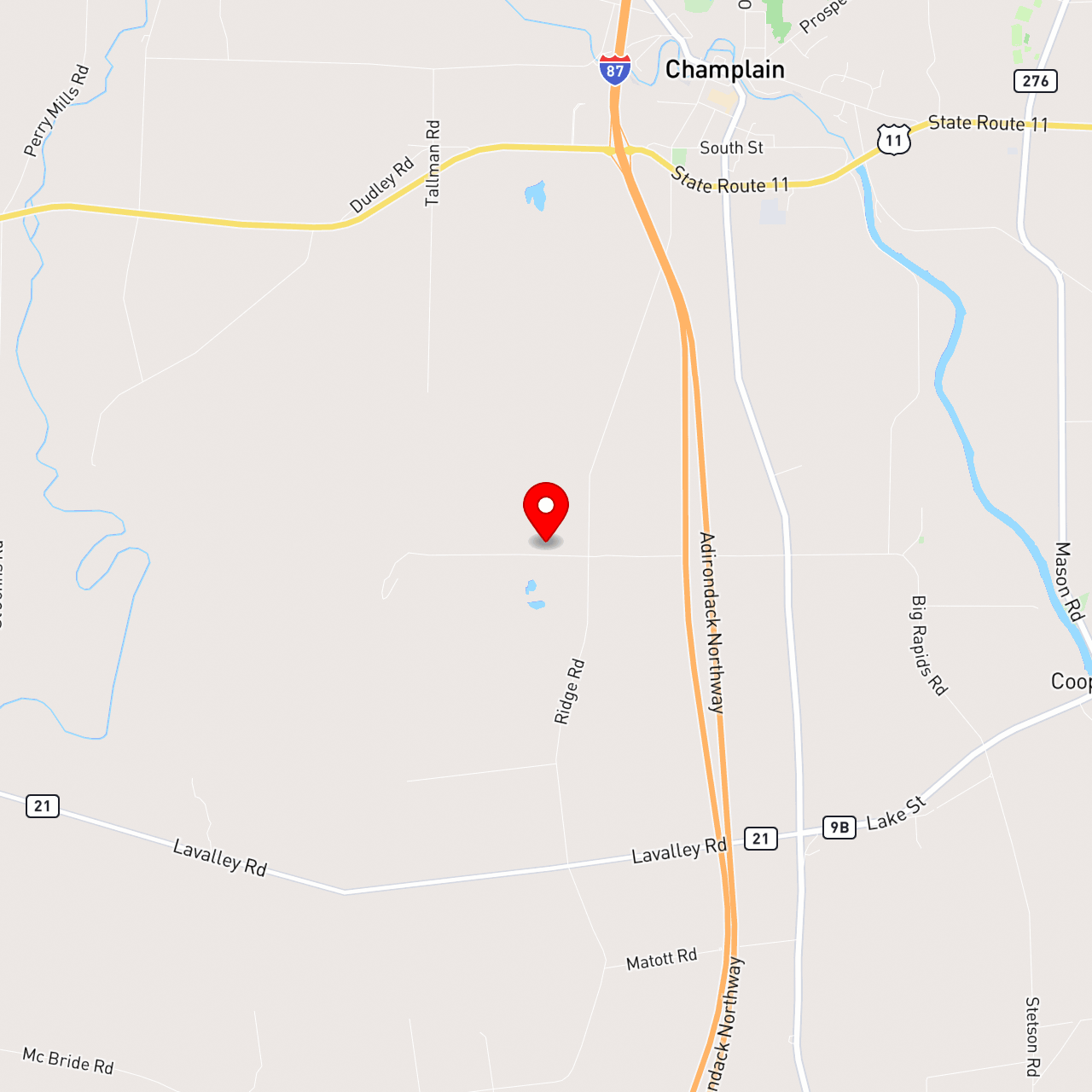 3626 Champlain NY ["Transfer Station/Drop Off"] map