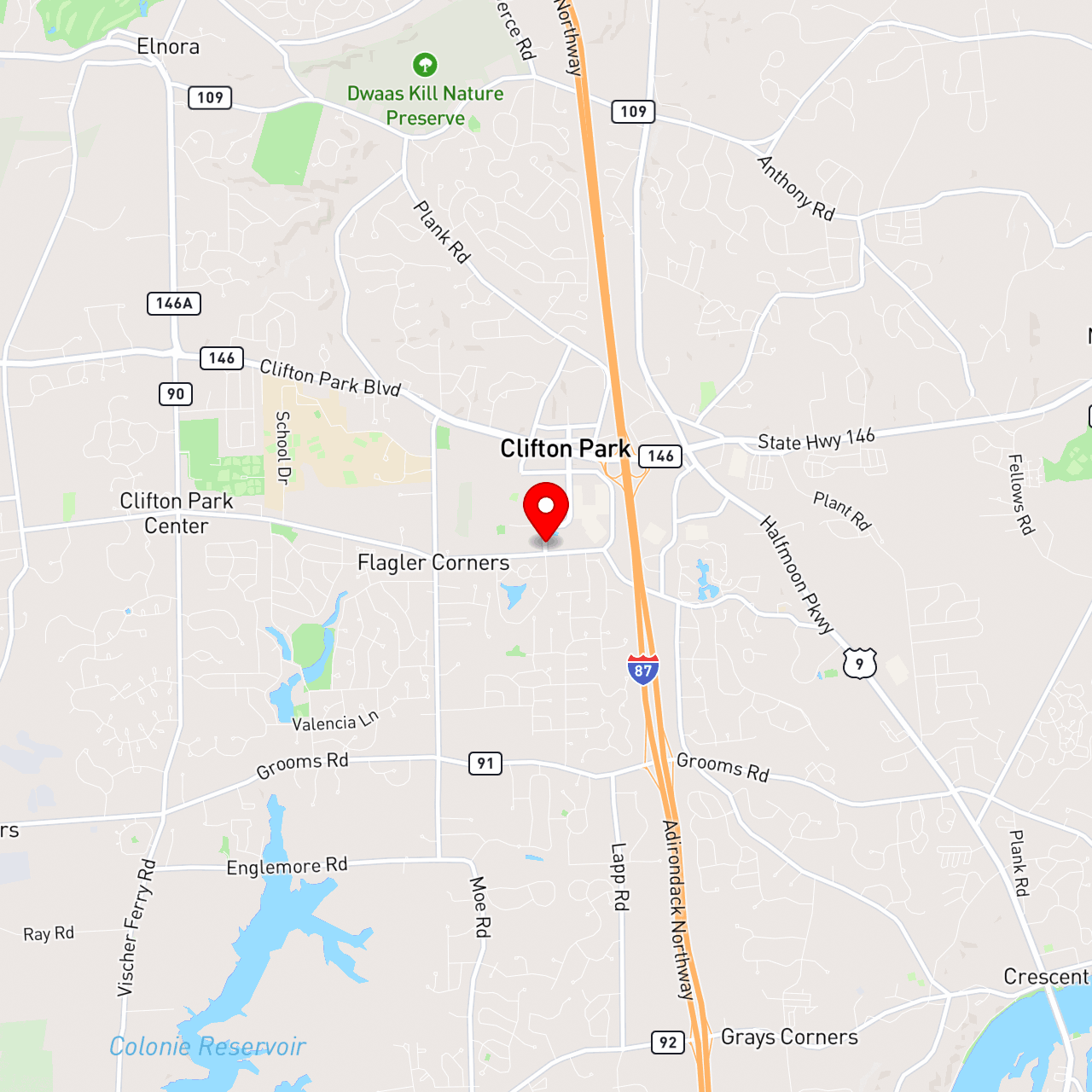 2871 Clifton Park NY ["Corporate"] map