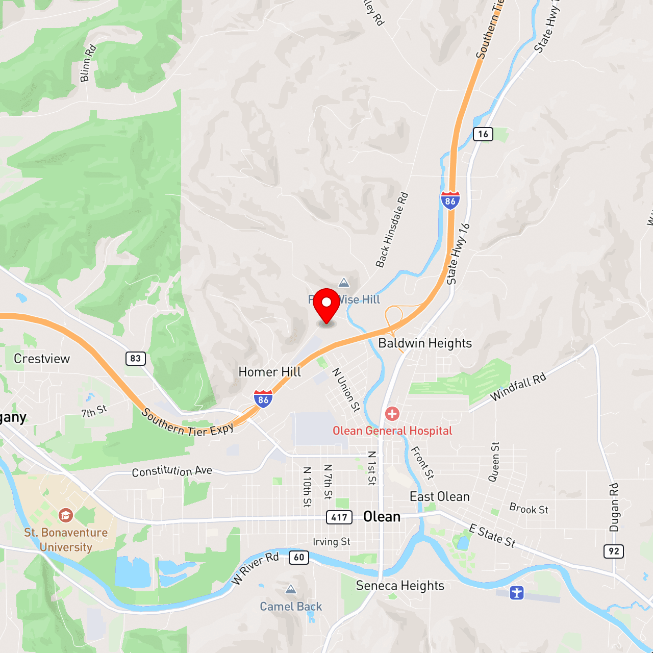 3796 Olean NY ["Transfer Station/Drop Off"] map