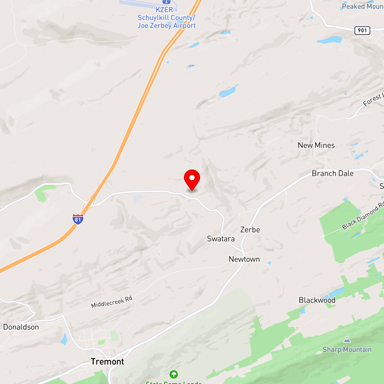 35896 Tremont PA ["Hauling"] map