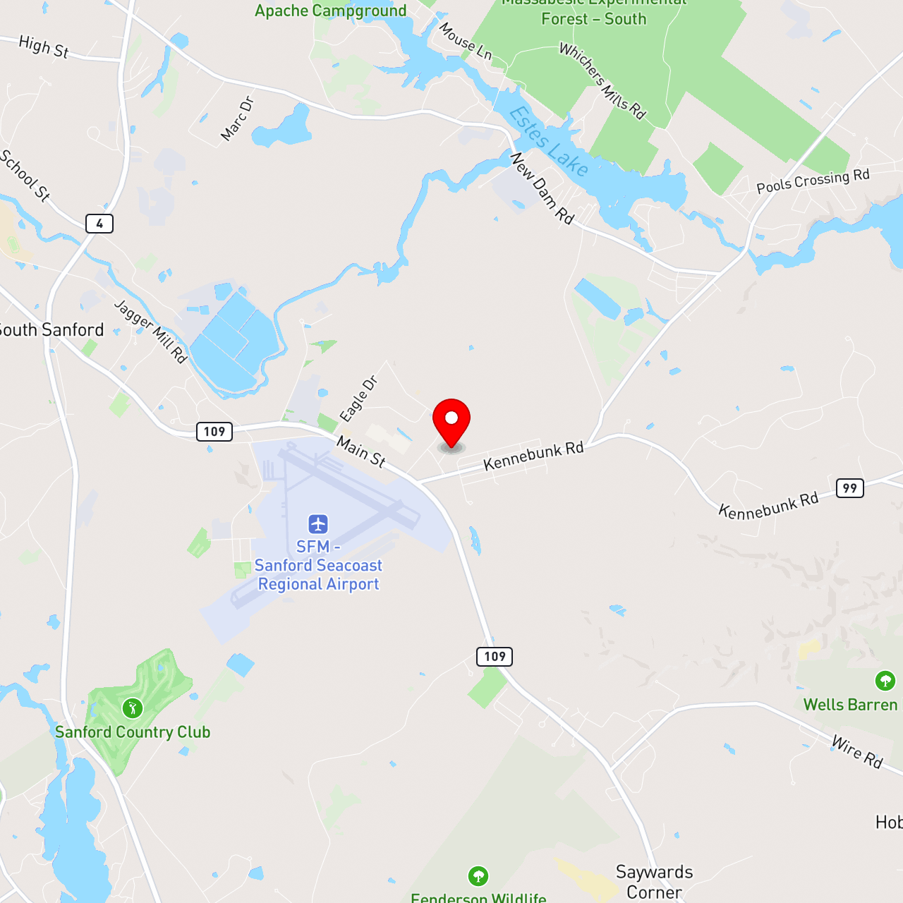 17856 Sanford ME ["Hauling"] map