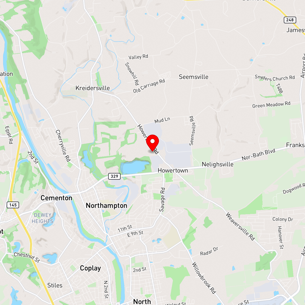 28998 Northampton PA ["Hauling"] map